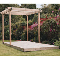 Easy Build Double Deck Kit With Single Pergola