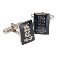 ECB Official England Cricket Enamelled Logo Cufflinks.