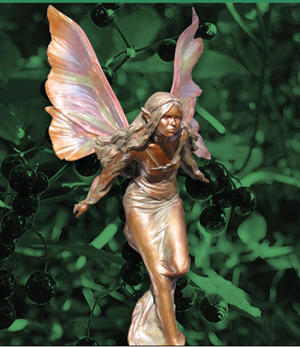 Ellena of the Elder mini bronze fairy Height: 14cm (excluding wings) Ellena comes supplied with