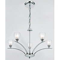 Unbranded EN91145 - 5 Light Polished Chrome Hanging Light