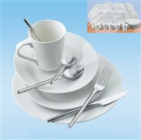 Ethos 32 Piece White Porcelain Dinner Set