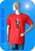 Mens Evisuman T-Shirt.  Transfer of man on centre