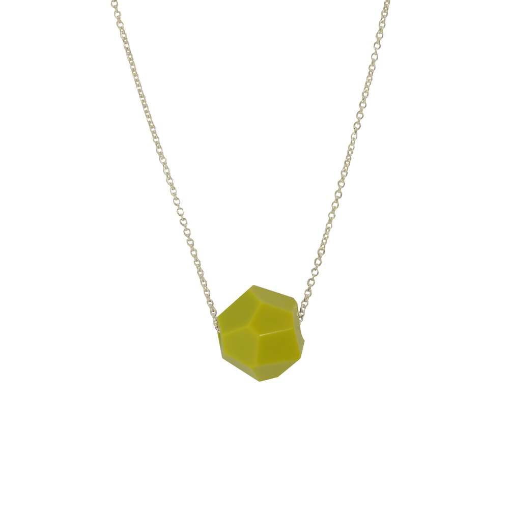 Facet Pendant - Lime