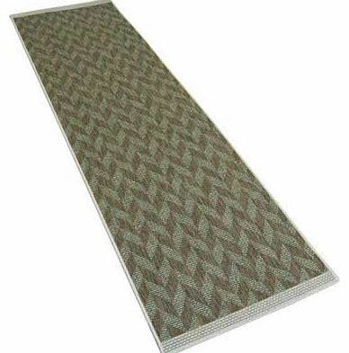 Unbranded Fairmont Flatwave Herring Runner 70x230cm - Green