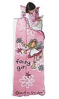 Girls sleeping bag with matching pillow. Cotton ou