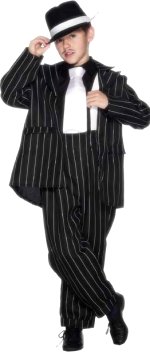 Includes child size jacket, braces and trousers.