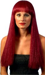 Fancy Dress Costumes - Cher Wig BURGUNDY