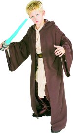 Heavy weave deluxe hooded jedi robe.