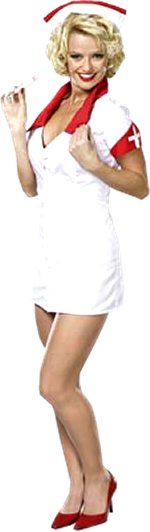 Unbranded Fancy Dress Costumes - Take My Temperature Nurse Extra Small: 4-6