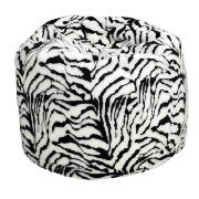 Faux Fur Bean Bag- Zebra