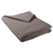 This luxurious cocoa coloured bed throw with a Herringbone quilted design is part of our Finest rang
