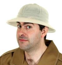 The classic safari pith helmet transforms you into an intrepid jungle explorer. Let