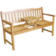 Unbranded FSC White Oak Tete-a-Tete Bench