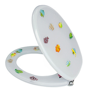 novelty toilet seats - fish