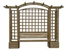 Unbranded Garden Pergola with Seat: 290 x 54 x 240cm