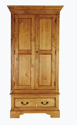 GEORGIAN SINGLE WARDROBE WITH DRAWER