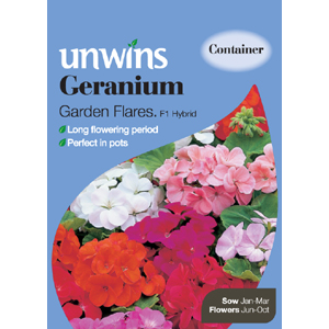 Unbranded Geranium Garden Flares Seeds