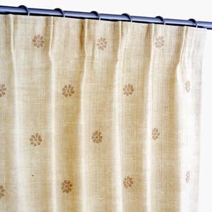 Ghana Ready-Made Curtains- Gold- W218cm x D182cm