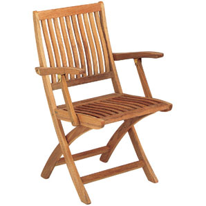 Gloster Weston Folding Armchair Teak