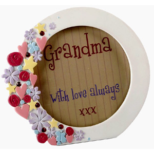 Unbranded Grandma Floral  Photo Frame