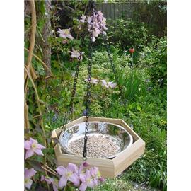 Hanging Bird Table with stainless steel tray