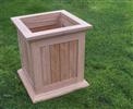 Unbranded Hardwood Tall Planter: 58 x 58 x 56cm