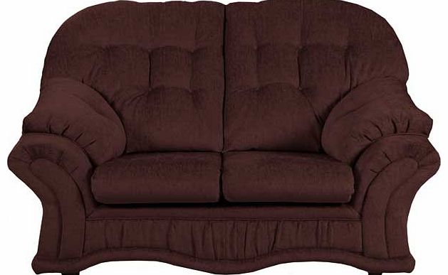 Unbranded Hartlebury Regular Fabric Sofa - Chocolate