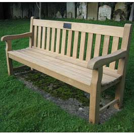 Unbranded Heavy Teak Park Bench 1.8m