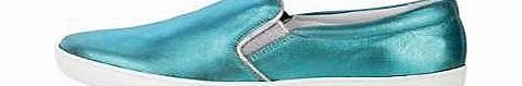 Slip-on, leather pumps in a metallic effect with elasticated inserts. Heine Shoe Features: Upper, lining and sock: Leather Sole: Other materials Please make sure that you try your footwear on before returning, as the box or label may state a US/Euro 