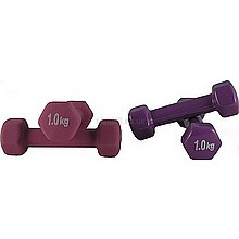 - Steel Hex Dumbbells are great for aerobic or strength training. - Vinyl dipped for easy cleaning. 