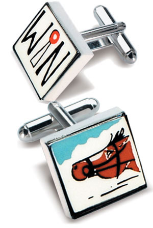 Unbranded Horse Win Cufflinks