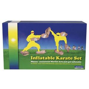 Hi - yyyyaaaaa! Martial arts just got inflatable. Challenge your mates with your black belt skills!