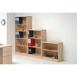 Influx Bookcase Medium W800xD350xH1200mm Maple