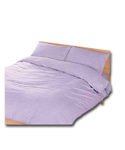 Jersey Double Duvet Set - Lilac