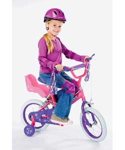 Colour of frame pink.Gears single speed.Front brakes calliper.Rear brakes calliper.Frame type girls 