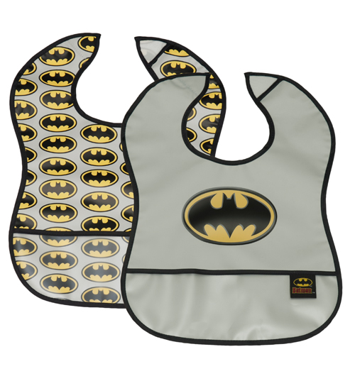 Unbranded Kids Batman 2pk Crumb Catcher Bibs