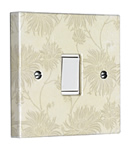 Personalise your room with Laura Ashley designed switchplates. Matching wallpaper available.