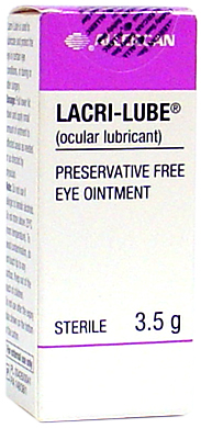 Lacri-lube is used to lubricate and protect the eye in certain eye conditions, or after surgery.Do