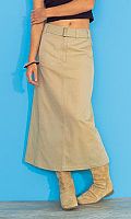 Ladies Long Belted Skirt