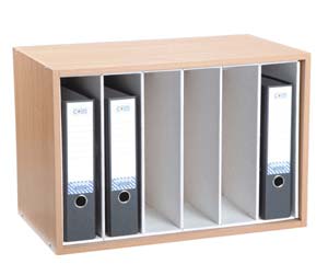 Lever arch desktop unit