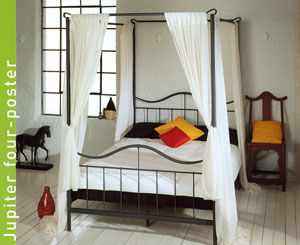 Limelight- Jupiter- 5FT Four-Poster Metal Bed