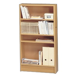 Low Narrow Bookcase-Beech