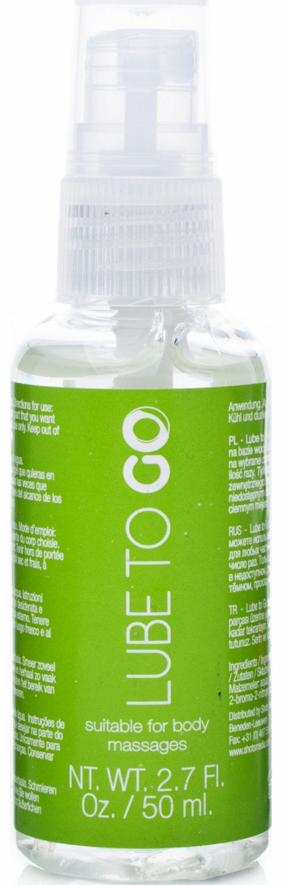 Lube To Go 50ml is a water-based lubricant and is the perfection solution for vaginal dryness, as a sexual enhancer or for a sensual body massage. Compact, discreet and easy-to-use, Lube To Go can be used to ease sexual intercourse and decrease frict