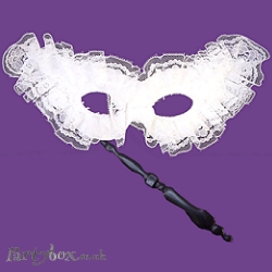 Mask - Stick - Grand Ball - White