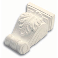 Medium Leaf Corbel White