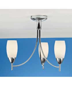 Megara 3 Light Chrome Ceiling Fitting