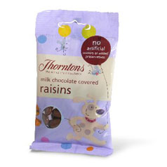 Cant decide? Enjoy a luscious selection of milk chocolate raisins.