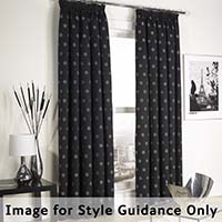 Monaco Curtains Lined Pencil Pleat Chocolate 198 x 229cm