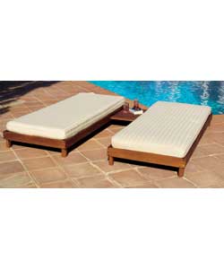 Monte Carlo Hardwood Double Lounger