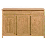 Unbranded Monzora 3 drawer 3 doors Sideboard, Oak Effect